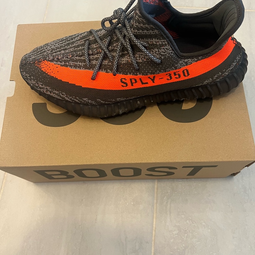 Adidas Yeezy Boost 350 V2 Black and Red Sneakers